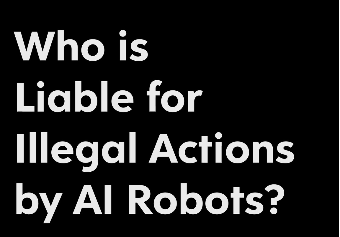 Who is Liable for Torts by AI Robots?